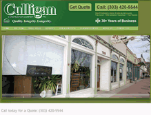 Tablet Screenshot of culliganconstruction.com